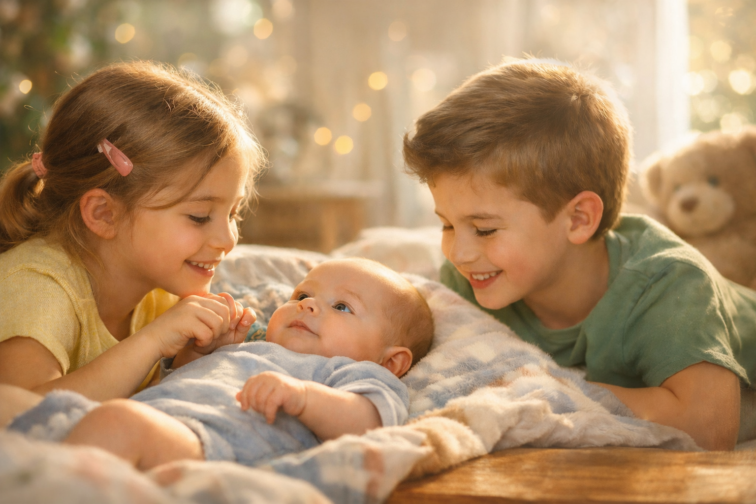 Όταν τα μεγάλα παιδιά προστατεύουν το μωρό